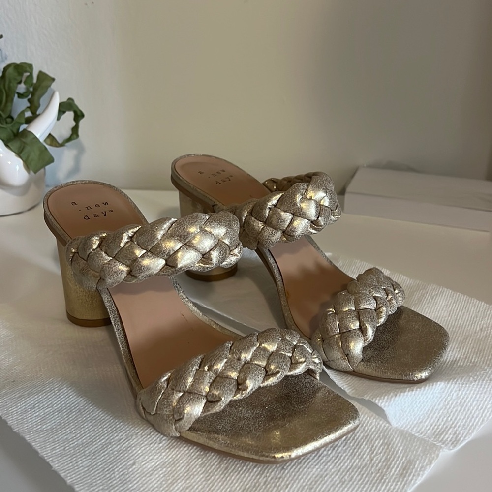 A New Day Gold Heels